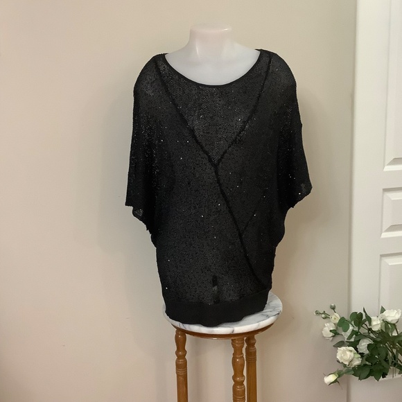 Sparky black mesh top Medium - Picture 3 of 10